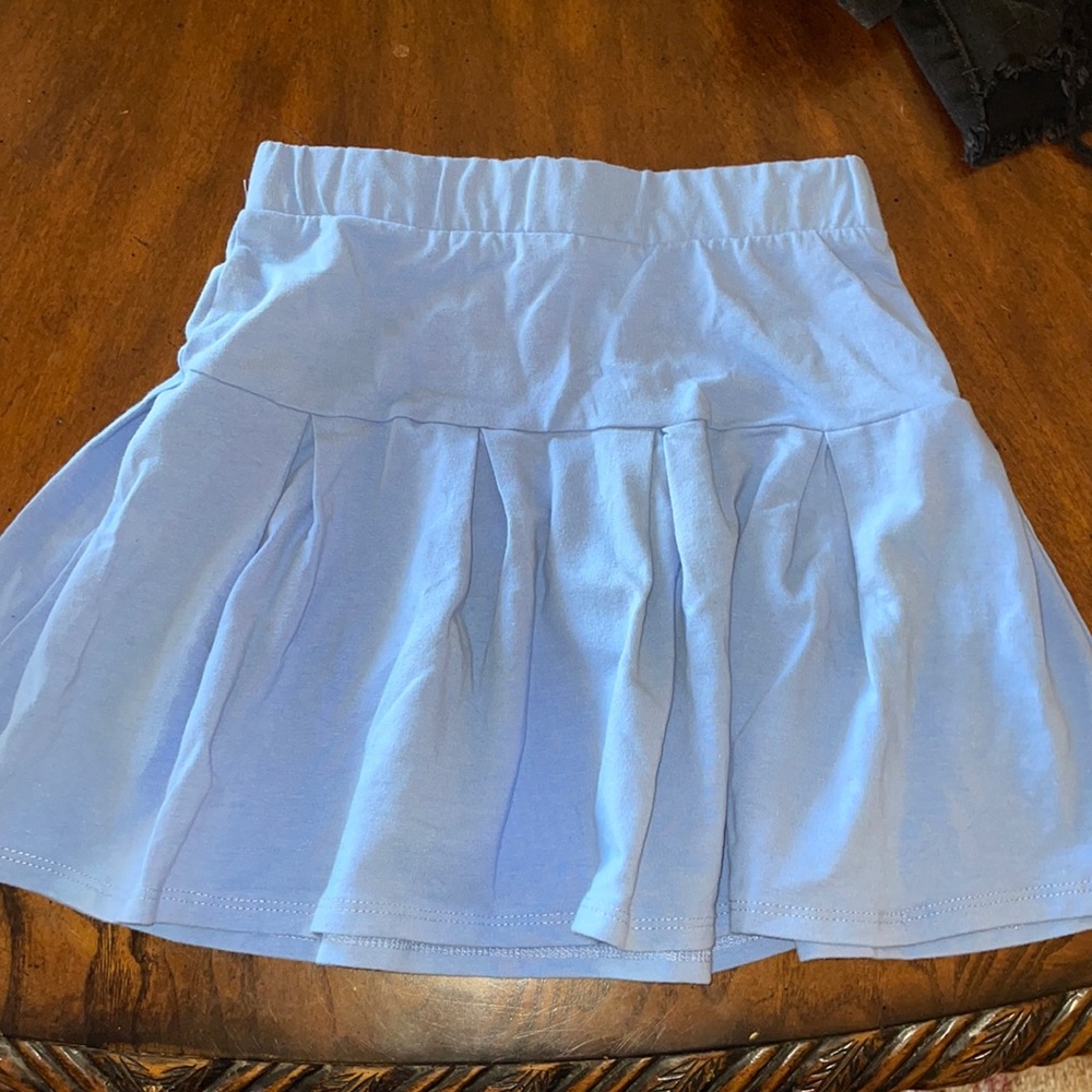 Blue mini tennis skirt